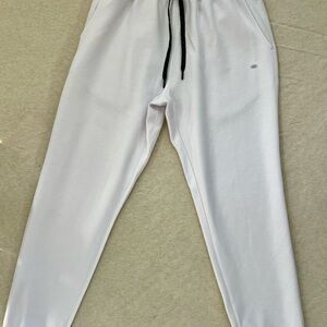 Classic White Joggers with Drawstring